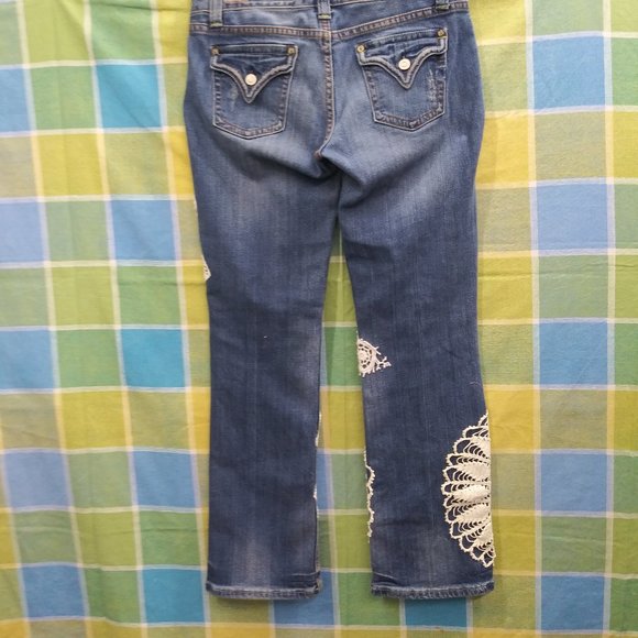 2410 Jeaniemade Size 9j Vigoss Upcycled Stretch Jeans - Picture 5 of 6